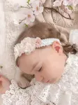Opaska na chrzest dla dziewczynki Freya