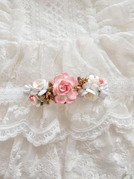 NASTIA Opaska na chrzest dla dziewczynki