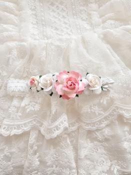 FAVIA opaska na chrzest dla dziewczynki 