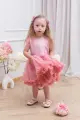 Sukienka tiulowa na roczek Isabell Old Rose -  Ubrania dla dziewczynek Milulove