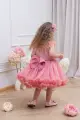 Sukienka tiulowa na roczek Isabell Old Rose -  Ubrania dla dziewczynek Milulove